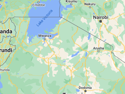 Map showing location of Kisesa (-3.08333, 34.15)