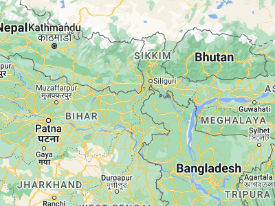Map showing location of Kishanganj (26.10282, 87.95205)