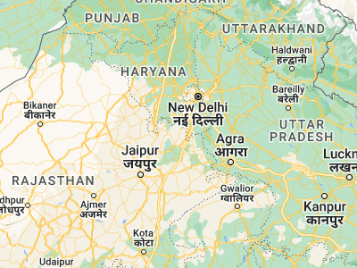 Map showing location of Kishangarh (27.81889, 76.72972)