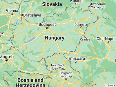 Map showing location of Kiskunfélegyháza (46.71213, 19.84458)