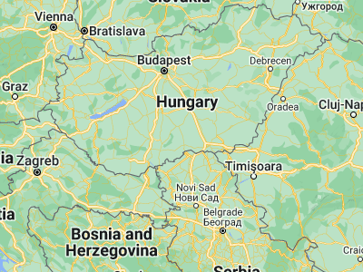 Map showing location of Kiskunhalas (46.43402, 19.4848)