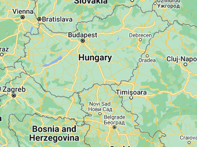 Map showing location of Kiskunmajsa (46.49028, 19.74)