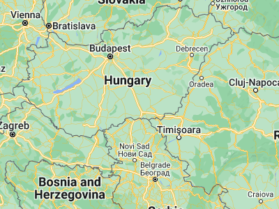Map showing location of Kistelek (46.4725, 19.97972)