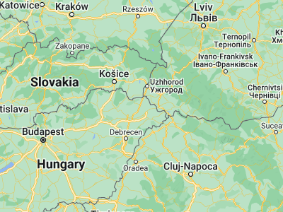 Map showing location of Kisvárda (48.21667, 22.08333)