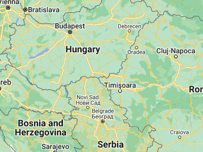 Map showing location of Kiszombor (46.18333, 20.43333)
