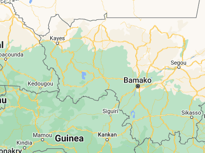 Map showing location of Kita (13.0349, -9.4895)