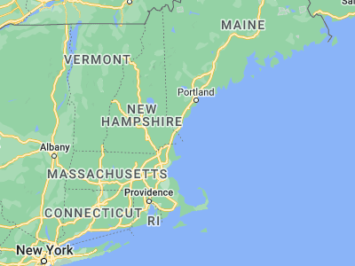 Map showing location of Kittery Point (43.08342, -70.70783)