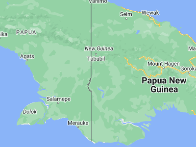 Map showing location of Kiunga (-6.12193, 141.29061)