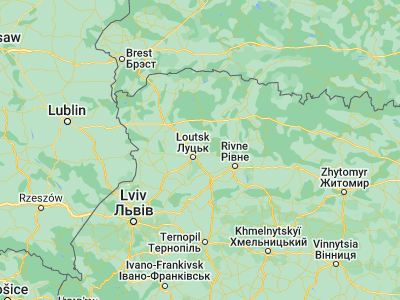 Map showing location of Kivertsy (50.83425, 25.45821)