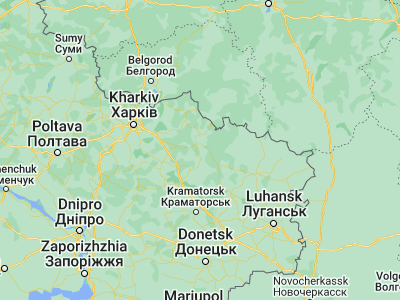 Map showing location of Kivsharivka (49.62125, 37.70357)