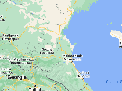 Map showing location of Kizlyar (43.84712, 46.71445)