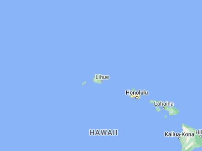 Map showing location of Kīlauea (22.20968, -159.40723)