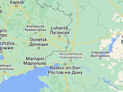 Map showing location of Klenovyy (48.11934, 39.4588)