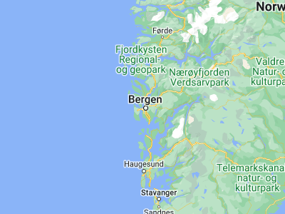 Map showing location of Kleppestø (60.40844, 5.2276)
