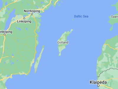 Map showing location of Klintehamn (57.38667, 18.20371)