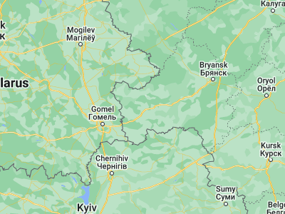 Map showing location of Klintsy (52.76019, 32.23934)