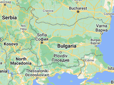 Map showing location of Klisura (42.7, 24.45)
