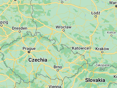 Map showing location of Kłodzko (50.43488, 16.66145)