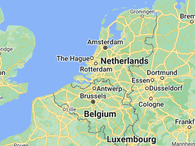 Map showing location of Klundert (51.665, 4.53472)