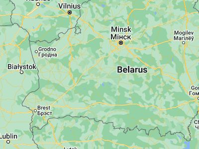 Map showing location of Klyetsk (53.0635, 26.6321)