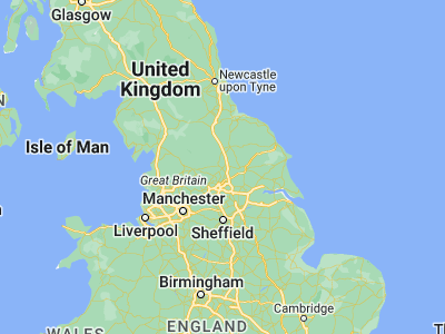 Map showing location of Knaresborough (54.0091, -1.46851)