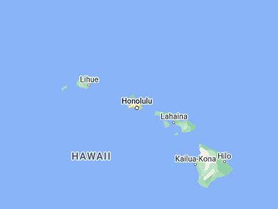 Map showing location of Kāne‘ohe (21.41806, -157.80361)