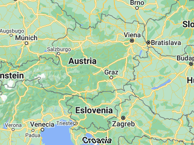 Map showing location of Knittelfeld (47.21667, 14.81667)