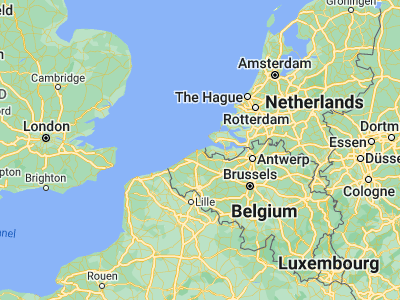 Map showing location of Knokke-Heist (51.35, 3.26667)