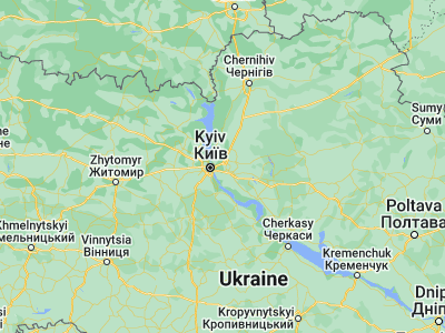 Map showing location of Knyazhichi (50.46275, 30.78369)