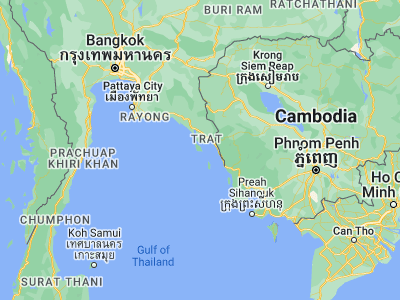 Map showing location of Ko Chang Tai (12.00171, 102.37267)