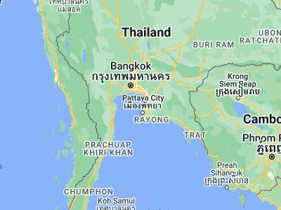 Map showing location of Ko Si Chang (13.16388, 100.80547)