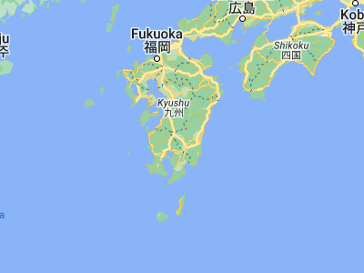 Map showing location of Kobayashi (31.98333, 130.98333)