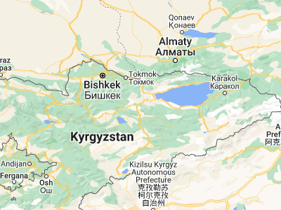 Map showing location of Kochkor (42.21552, 75.75659)