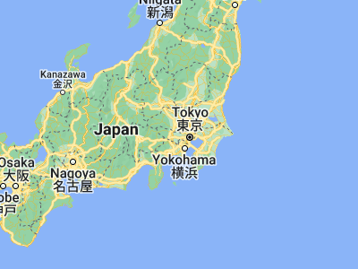 Map showing location of Kodaira (35.72639, 139.48389)