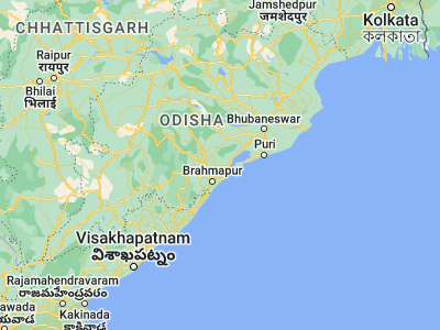 Map showing location of Kodala (19.63333, 84.95)