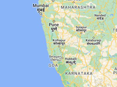 Map showing location of Kodoli (16.88333, 74.2)