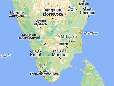 Map showing location of Kodumudi (11.07751, 77.88363)