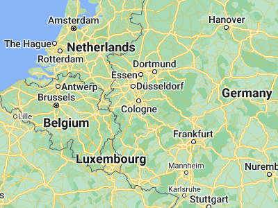 Map showing location of Köln Rodenkirchen (50.87748, 6.96928)