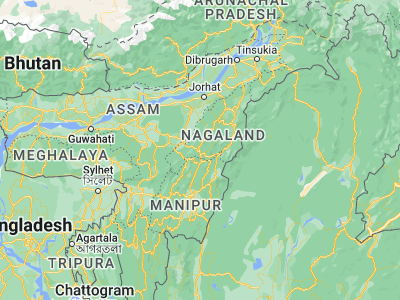 Map showing location of Kohīma (25.67467, 94.11099)