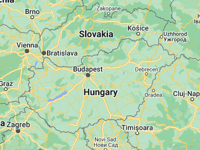 Map showing location of Kóka (47.48552, 19.57876)