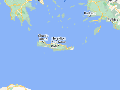 Map showing location of Kokkini Hani (35.32794, 25.25826)