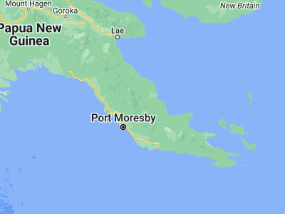 Map showing location of Kokoda (-8.87853, 147.74073)