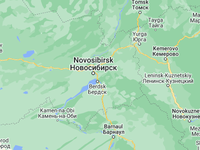 Map showing location of Kol’tsovo (54.9376, 83.1825)