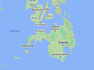 Map showing location of Kolambugan (8.1144, 123.8971)
