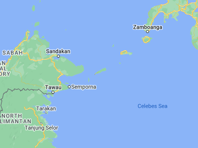 Map showing location of Kolape (5.07028, 119.89694)