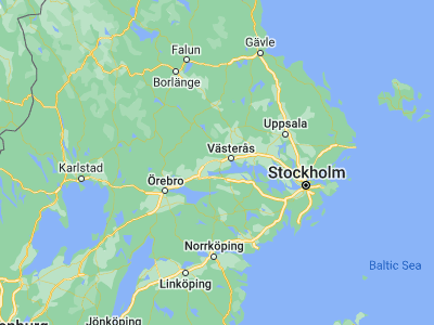Map showing location of Kolbäck (59.56667, 16.25)