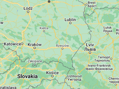 Map showing location of Kolbuszowa (50.2441, 21.7761)