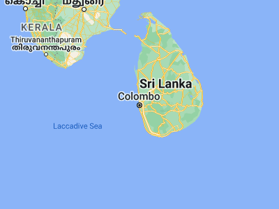 Map showing location of Kolonnawa (6.9329, 79.8848)