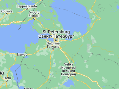 Map showing location of Kolpino (59.75069, 30.58856)