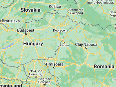 Map showing location of Komádi (47, 21.5)